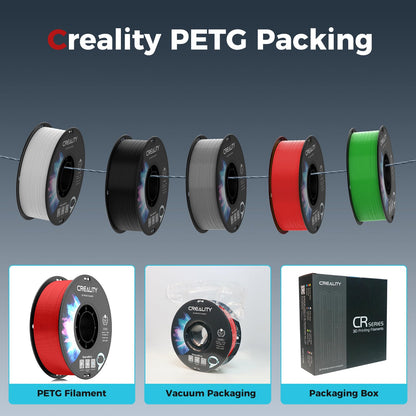 Creality PETG Filament 1.75mm 3D-Drucker Filament - Schwarz 4kg