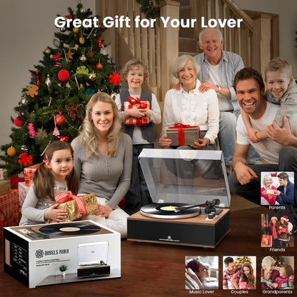 ANGELS HORN Schallplattenspieler Bluetooth HiFi - AT-3600L