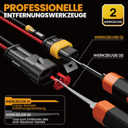 SOMELINE Crimpzange Set für wasserdichte Kfz-Stecker, 0,34–2,5 mm²