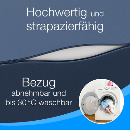 ELONEO Klappmatratze Gästematratze - Blau 75x195x15cm