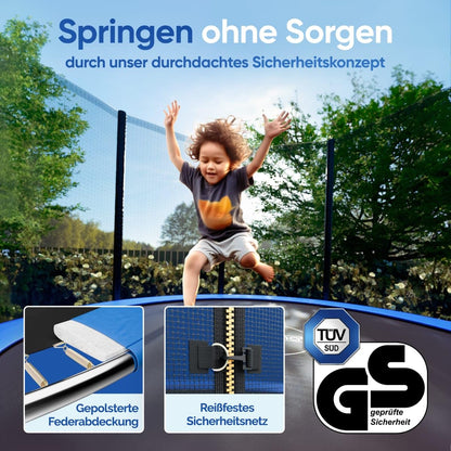 MONZANA Trampolin Ø 183 cm Komplettset mit Sicherheitsnetz
