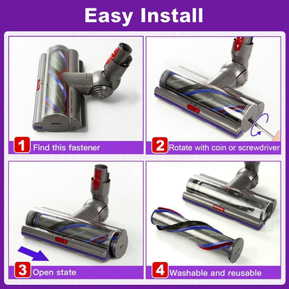 AEYBFGD Ersatzbürstenkopf Torque Drive für Dyson V7 V8 V10 V11 V15