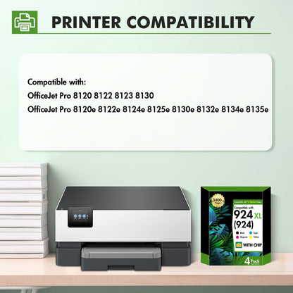 INFITONER 924XL Patronen Multipack kompatibel für HP OfficeJet Pro