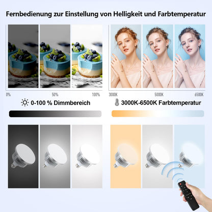 FGen Softbox Set LED Fotolicht – 70cm Achteckig 135W