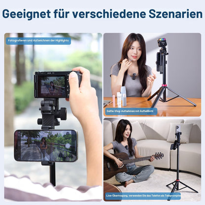 ULANZI MT-78 3-in-1 Stativ, 185 cm, mit Bluetooth-Fernbedienung