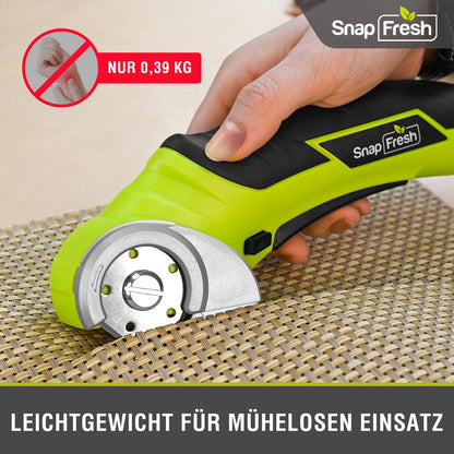 SnapFresh Elektrischer Kartonschneider 4V Akku-Rollschneider