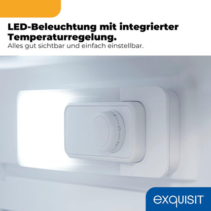 Exquisit Vollraumkühlschrank KS516-V-040E weiss, 127 l, LED
