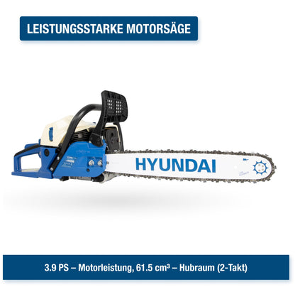 HYUNDAI CS6220G Benzin-Kettensäge - 51 cm Schwert 61.5 cm³