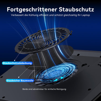 llano Gaming Laptop Kühler 15-19 Zoll – Extra-gross Ohne RGB