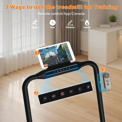 TODO Walking Pad Laufband – 3-in-1, klappbar, Neigung & App