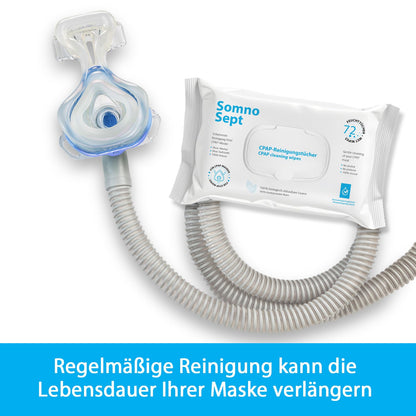 SomnoSept CPAP-Reinigungstücher aus Viskose, 5 x 72 Stück