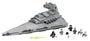 LEGO Star Wars Imperial Destroyer Modellbausatz 75055: Graues, dreieckiges Modell aus LEGO-Steinen. Zum Bauen und Ausstellen als Sammlerstück.
