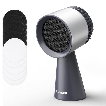 AAOBOSI Mini Dunstabzugshaube - Desktop & Tragbar. Schwarzes, kompaktes Quadergerät. Entfernt Kochdämpfe und Gerüche am Tisch.