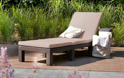 Allibert by Keter Daytona Deluxe Sonnenliege Braun inkl. Auflage