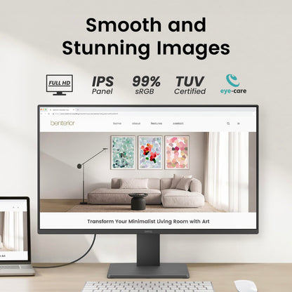 BenQ GW2491E Monitor 24 Zoll FHD 100 Hz IPS Eye-Care