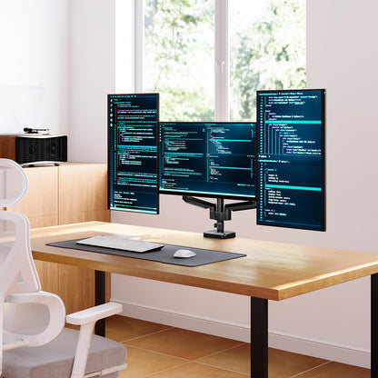 ELIVED EV006 Monitor Halterung - 3 Monitore Gasdruckfeder