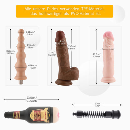 Auxfun Premium Unisex Sexmaschine – 60W EzfunLok Anschluss