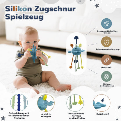 Almaxi 5-in-1 Montessori Spielzeug Baby ab 6 Monate, Motorikspielzeug