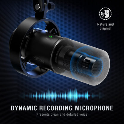 FIFINE Dynamisches Studio Mikrofon – XLR & USB