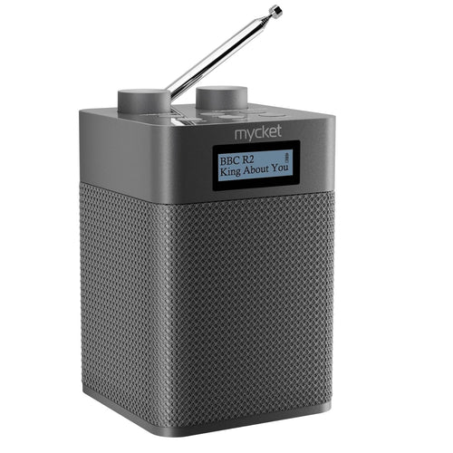 Mycket DAB/DAB+ Radio, tragbares UKW Digitalradio mit Bluetooth, LED-Display, Antenne