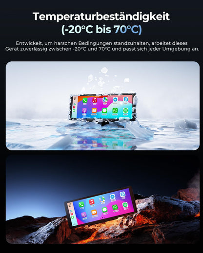 Krunia 8.1" CarPlay Bildschirm – Kabellos, Tragbar