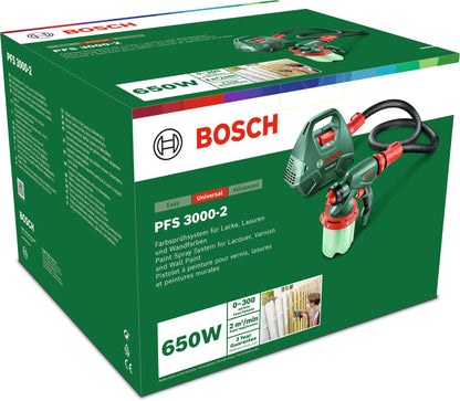 Bosch PFS 3000-2 Farbsprühsystem 650 W mit 1000-ml-Farbbehälter