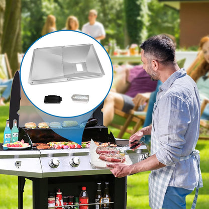 Denmay Universal Fettwanne, verstellbare Tropfpfanne für Gasgrills