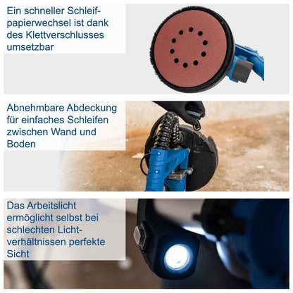 Scheppach DS920 Wand & Deckenschleifer - 710W Ø 225mm