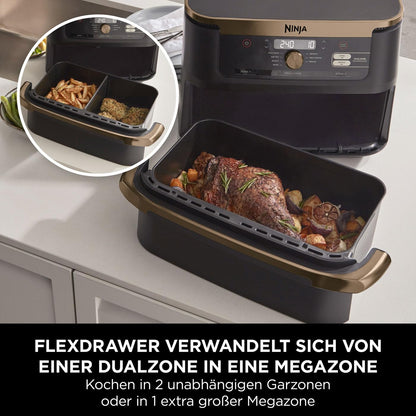 Ninja Foodi FlexDrawer Dual Zone Heissluftfritteuse - AF500EUCP