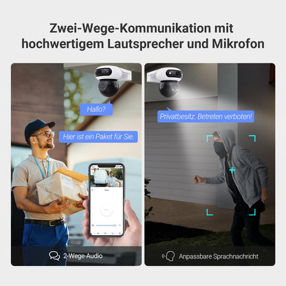 EZVIZ C90 Dual WLAN Überwachungskamera Aussen - Dual-Objektiv