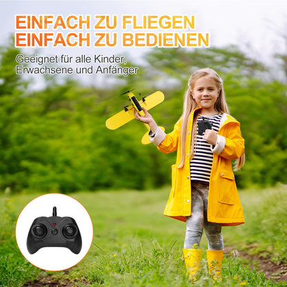 Henakmsl FX-803 RC Flugzeug 2,4 GHz RTF für Anfänger Gelb