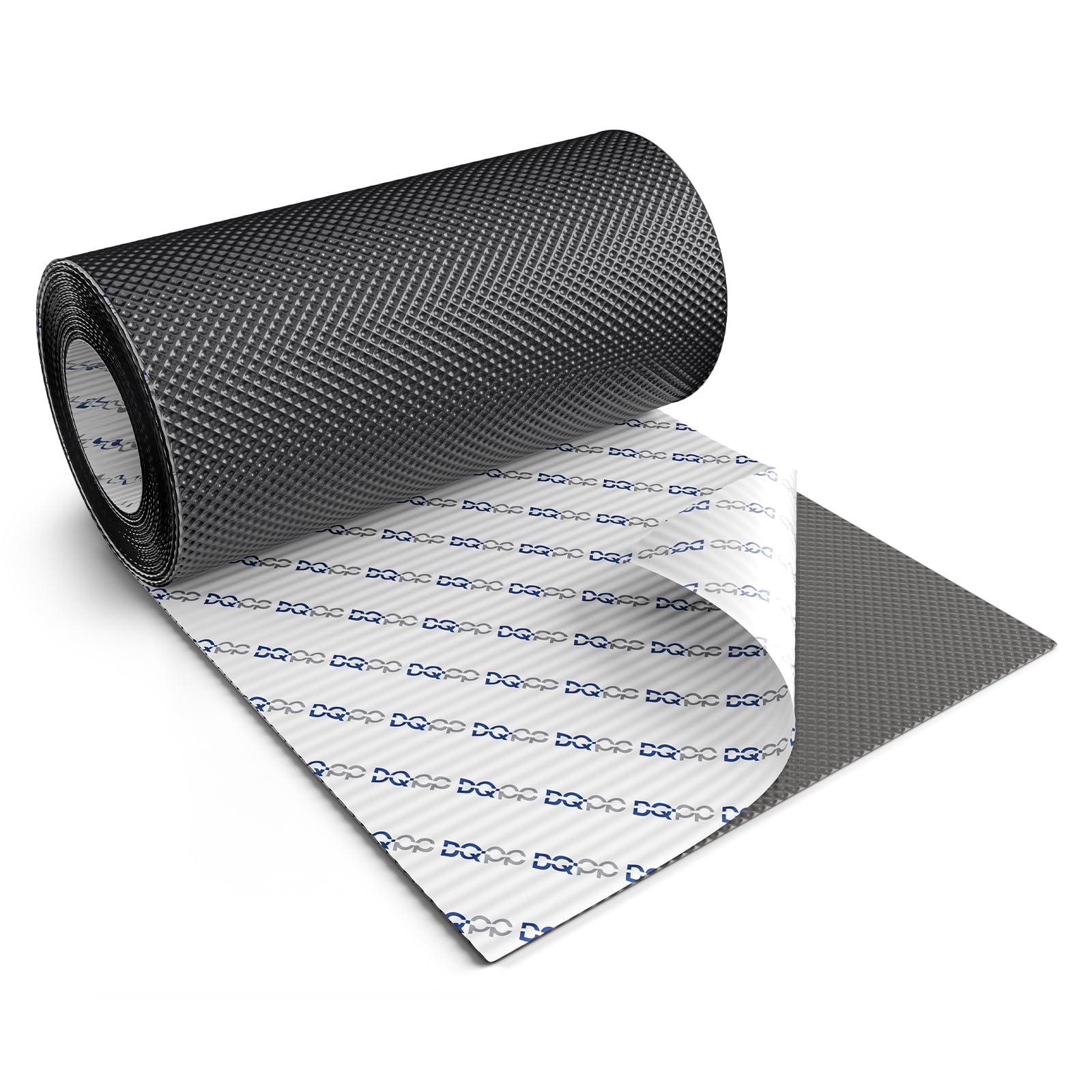 DQ-PP Wandanschlussband Aluminium Butyl 5m x 300mm Graphit RAL 7016, geriffelte 3D-Struktur