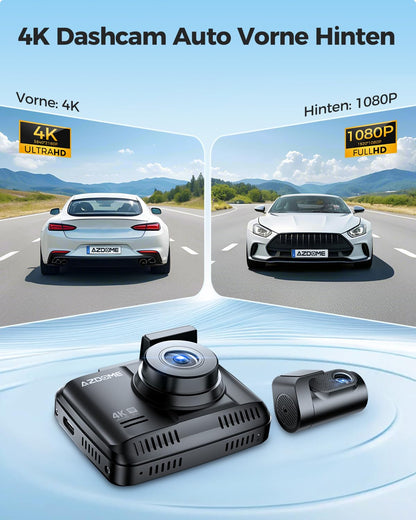 AZDOME GS63H Pro Dashcam Auto – 4K Dual GPS/WiFi