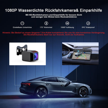 Avylet 8'' Tragbares Carplay Android Auto Display mit Rückfahrkamera