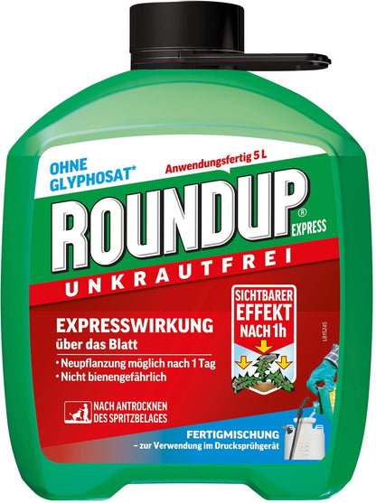 Roundup EXPRESS Unkrautvernichter – Fertigmischung 2 x 5L