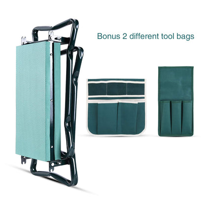 Ohuhu Kniebank Garten 2-in-1, klappbarer Gartenhocker bis 150 kg