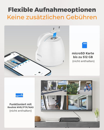 Reolink RLC-820A 4K PoE IP Überwachungskamera Outdoor (Personen/Auto)