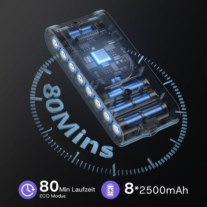 Aodebiao V16 Akku-Staubsauger 600 W, kabellos, mit LED-Touchscreen