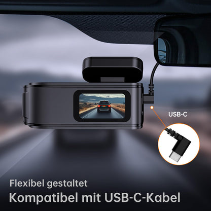 Premium Dashcam Vorne+Hinten Autokamera - 2.5K/1080p WiFi 32GB