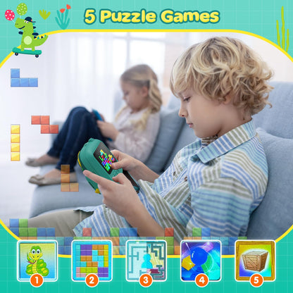 CAMCLID Kinderkamera ET-7 Sofortbildkamera Dinosaurier mit 32 GB Karte