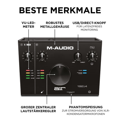 M-Audio AIR 192|4 USB Audio Interface – Recording