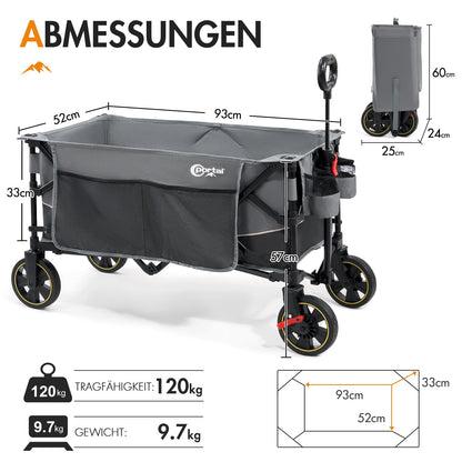 Portal faltbarer XXL Bollerwagen - 120kg Belastbarkeit