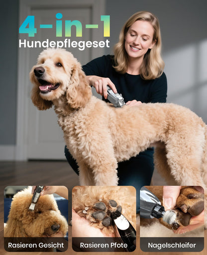 oneisall 4-in-1 Hundeschermaschine PC15 mit Pfotentrimmer