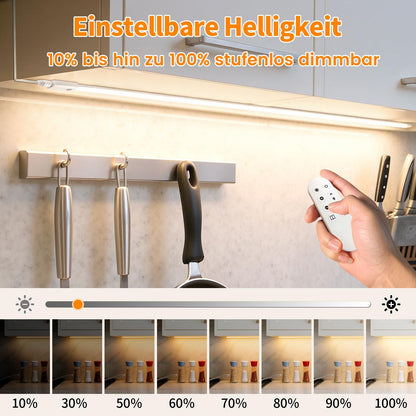 SIBI LIGHTING LED Unterbauleuchte dimmbar 2er-Set mit Fernbedienung