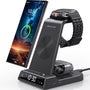 NeotrixQI XF-C01 3-in-1 kabellose Ladestation für Samsung Galaxy, U-förmig, mit LED-Anzeige