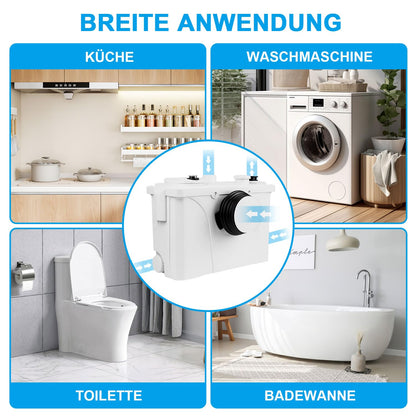 Herrselsam 700W Fäkalien Hebeanlage 4/1 - Schmutzwasserpumpe