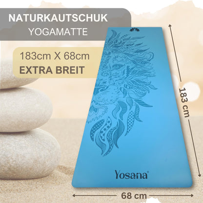 Yosana ULTRA GRIP Yogamatte Naturkautschuk – 183x68cm 4mm
