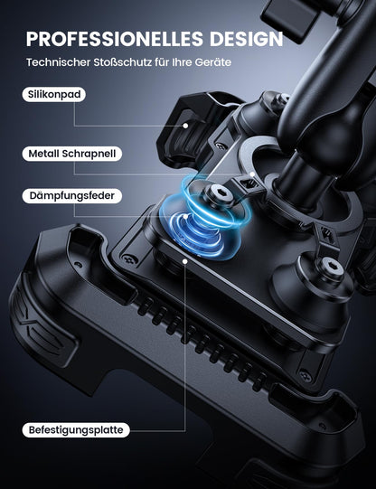 Lamicall Handyhalterung für Motorrad & Fahrrad, vibrationsgedämpft