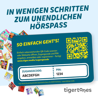 tigermedia tigertones Duo Prepaid-Zugang 12 Monate Audio-Streaming