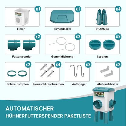 CHAMUTY Automatische Geflügeltränke 7L – Schwimmerventil